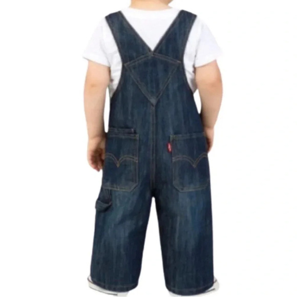 Levi's Toddler Denim Overalls Carpenter Style Snap Legs Size 24 Months - Picture 10 of 10